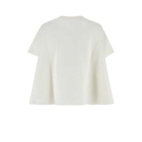 LOEWE Anagram Embroidered Cotton T-Shirt Women WHITE T-Shirts & Tops - Picture 2 of 2